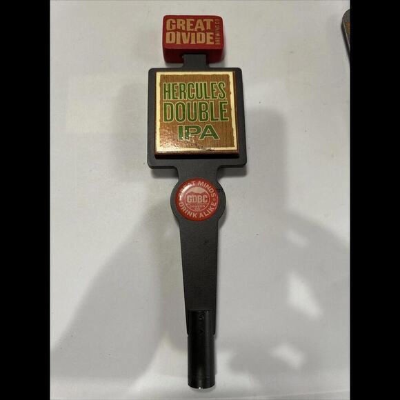 Great Divide Brewing Co Yeti & Hercules Double IPA Beer Tap Handle Colorado - Picture 2 of 4